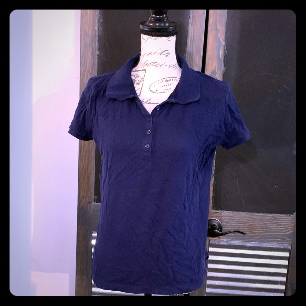 🦄5/$10 Bundled🦄 Navy blue polo shirt #1122#1124